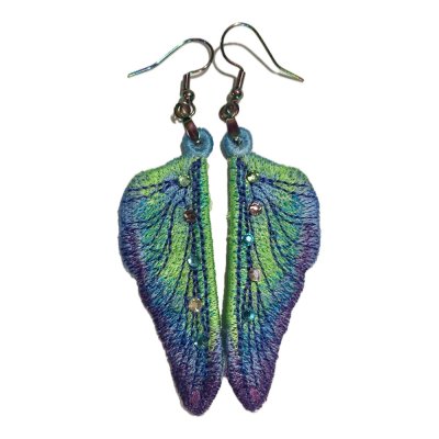 Iridescent Dragonfly Wing Earrings