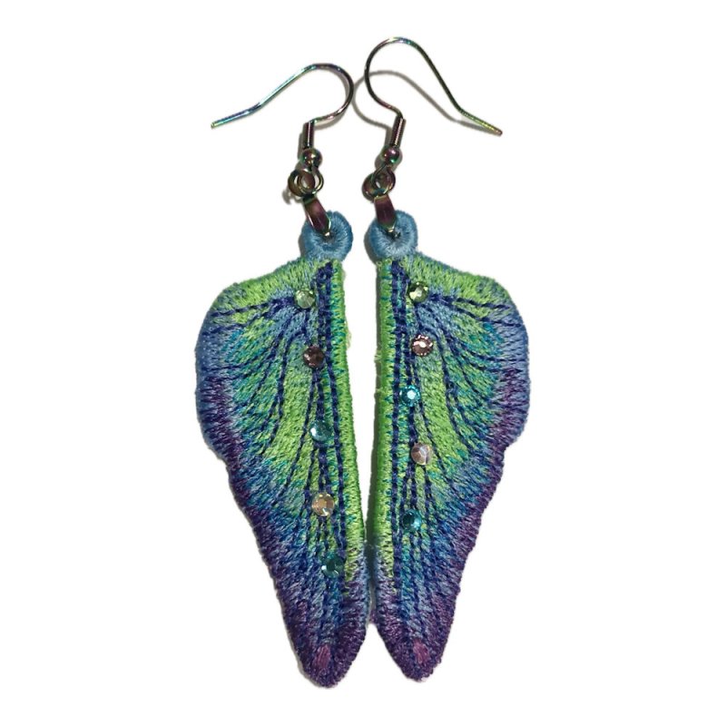 Iridescent Dragonfly Wing Earrings